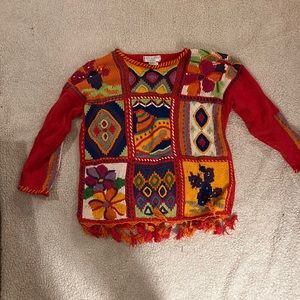 Vintage Colorful Rebecca Stone sweater